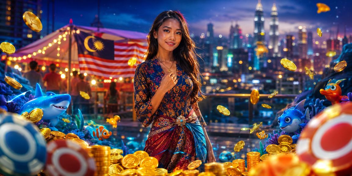 Pengguna Malaysia bermain permainan memancing dalam talian melalui aplikasi 64000 Android