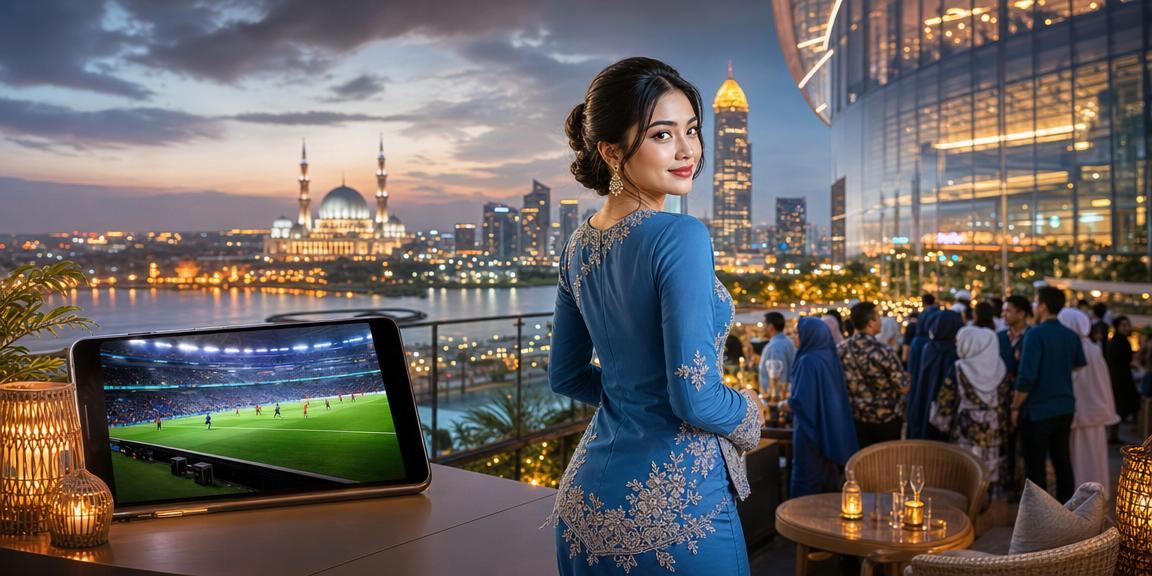 Pertaruhan bola sepak Selangor dengan pakaian tradisional baju kurung